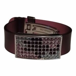 SWAROVSKI Jelly‎ Bracelet Adjustable Purple Crystals Amethyst